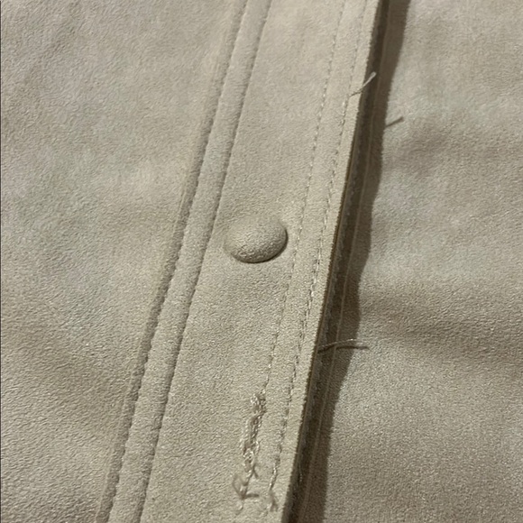 Philosophy Shacket Cream Button Down Shirt. Size Large. Pockets - Picture 11 of 14